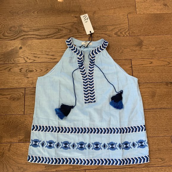 Stitch Fix Q&A Embroidered Tank - NWT! - Picture 1 of 3